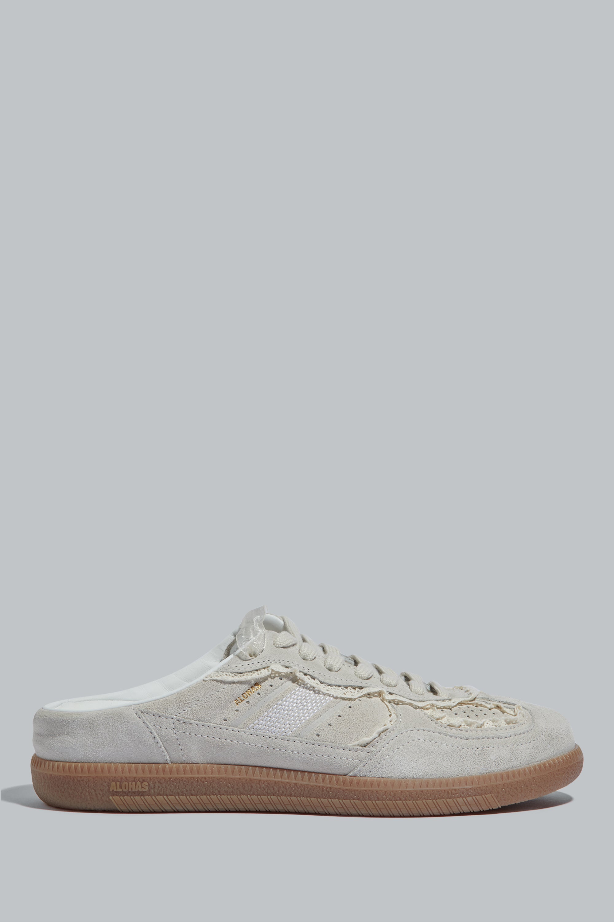 Alohas Beige Crochet Mule Sneakers