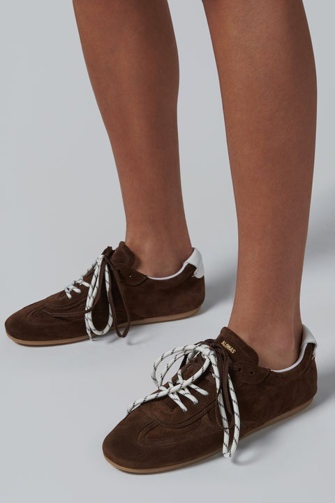 Dark Brown Suede Sneakers