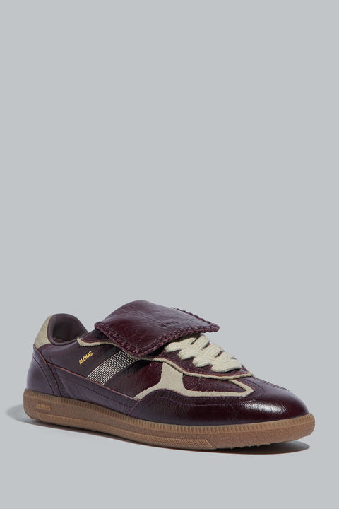 Burgundy Club Patent  Sneakers
