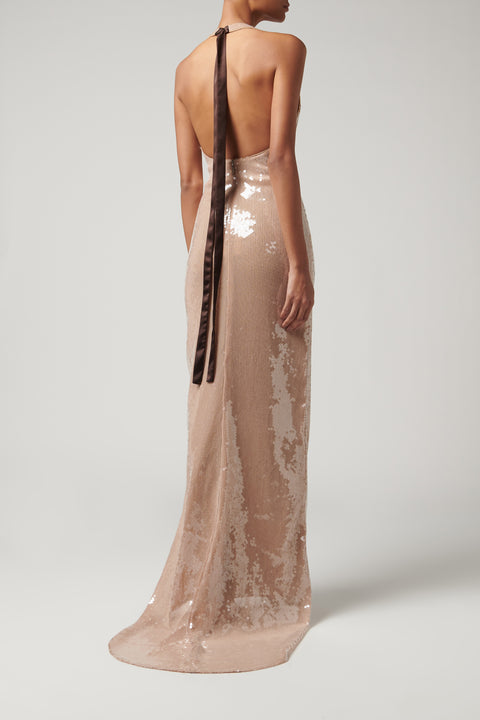 Beige Auden Gown