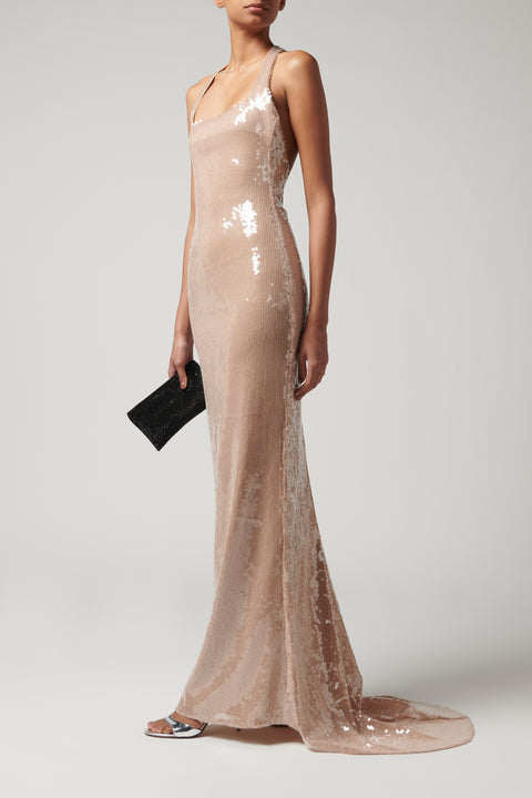 Beige Auden Gown