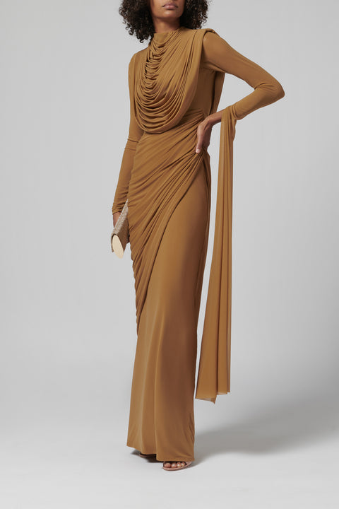 Beige Ivanna Maxi Dress