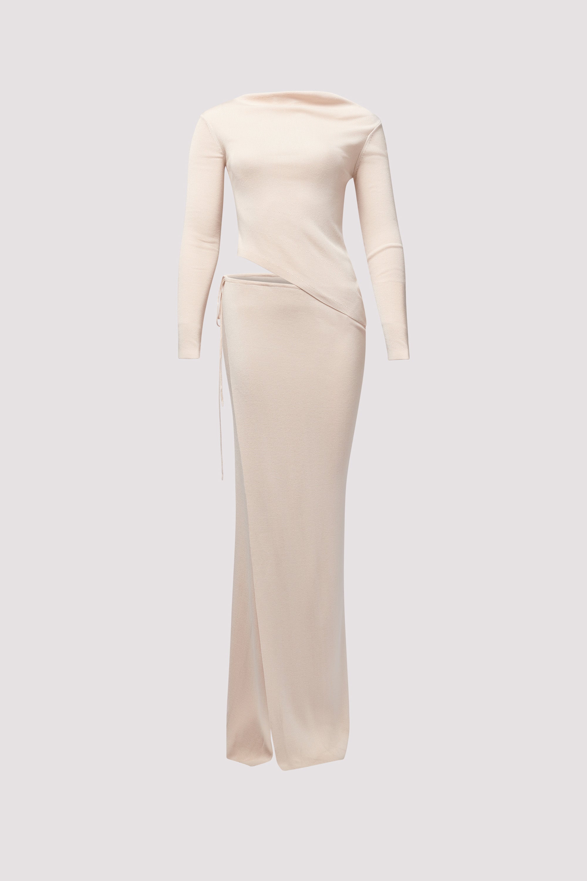 maysa geo maxi dress beige Allison Lace Overlay Pleated Long Dress, Beige