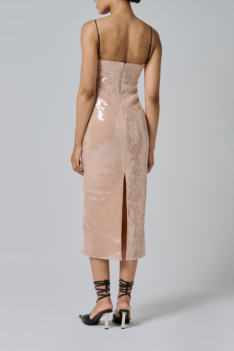 Beige Che Midi Dress