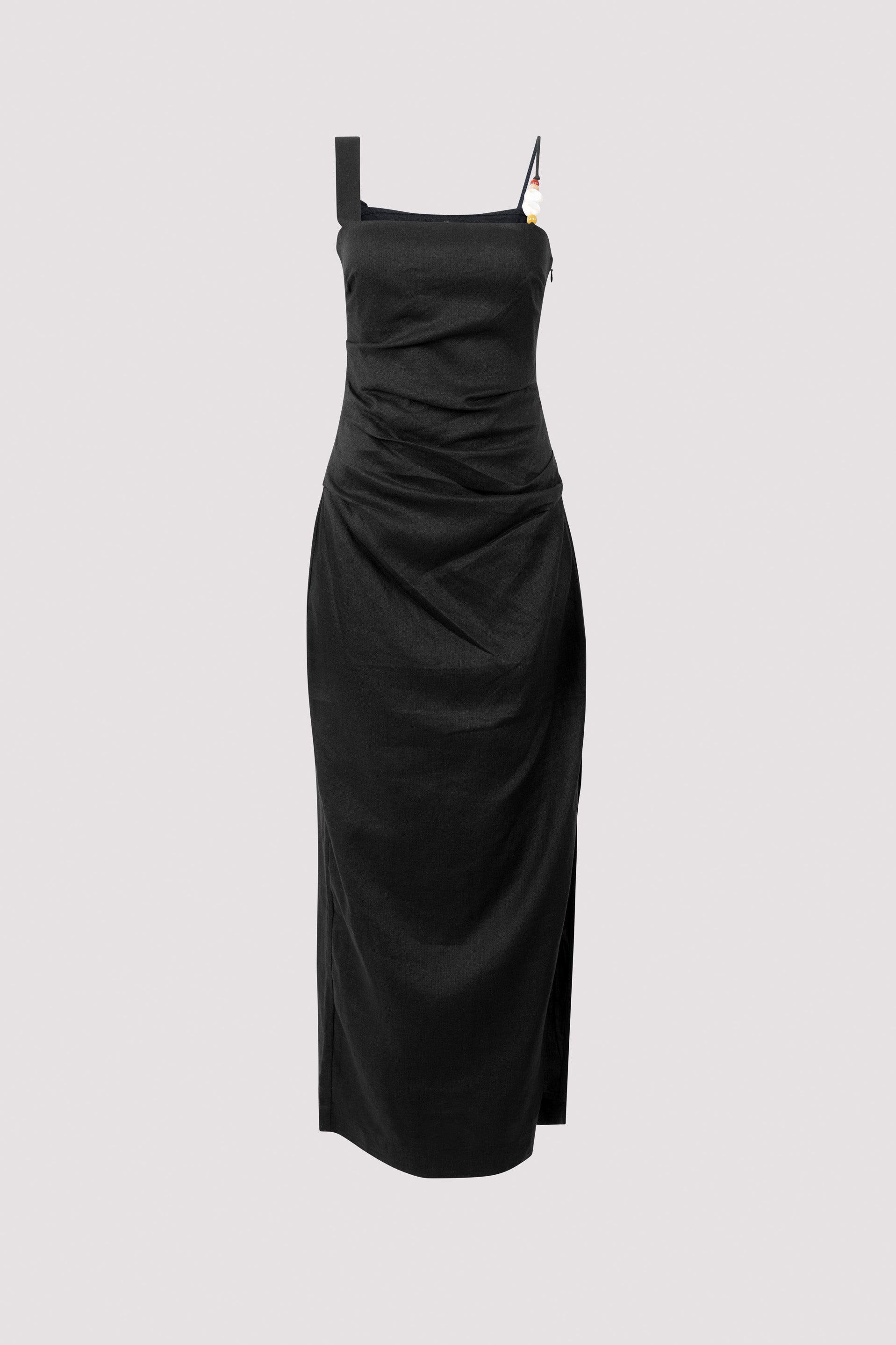 SIR. Black Antonia Beaded Midi Dress SIR. Black Antonia Beaded Midi Dress