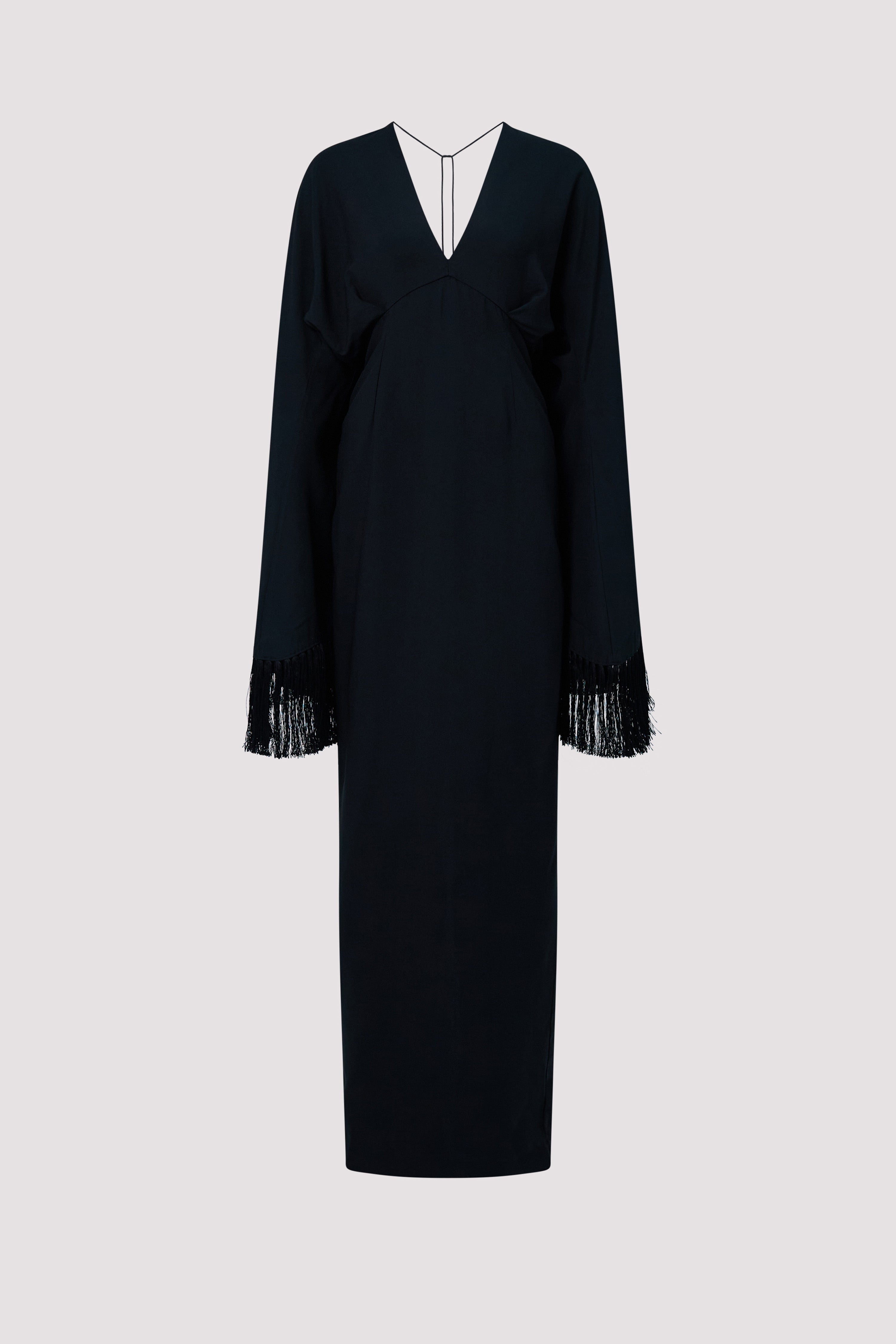 black and white poka dot dress G Saints Alessia Fringe Dress X-Large / Black main image 1