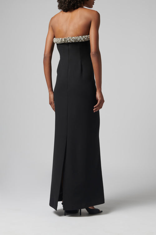 riona maxi dress Simkhai Black Riona Bustier Gown