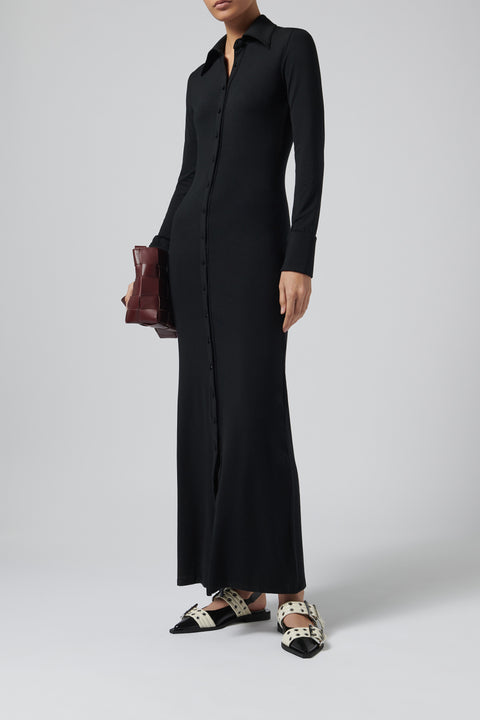 Black Bexley Midi Dress