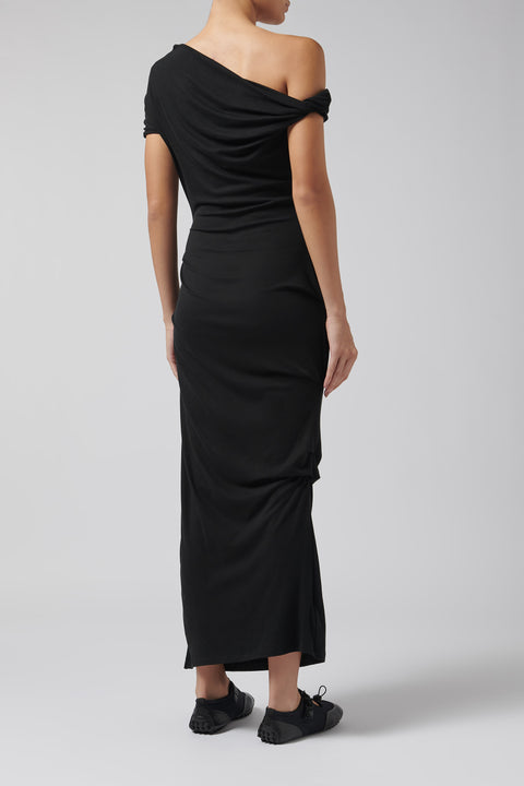 Black Ida Midi Dress