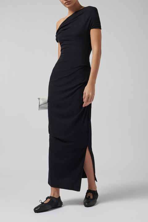 Black Ida Midi Dress
