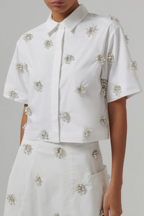 White Cosmo Camp Shirt