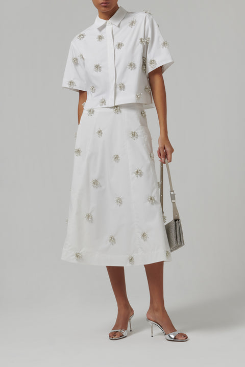 White Cosmo Camp Shirt