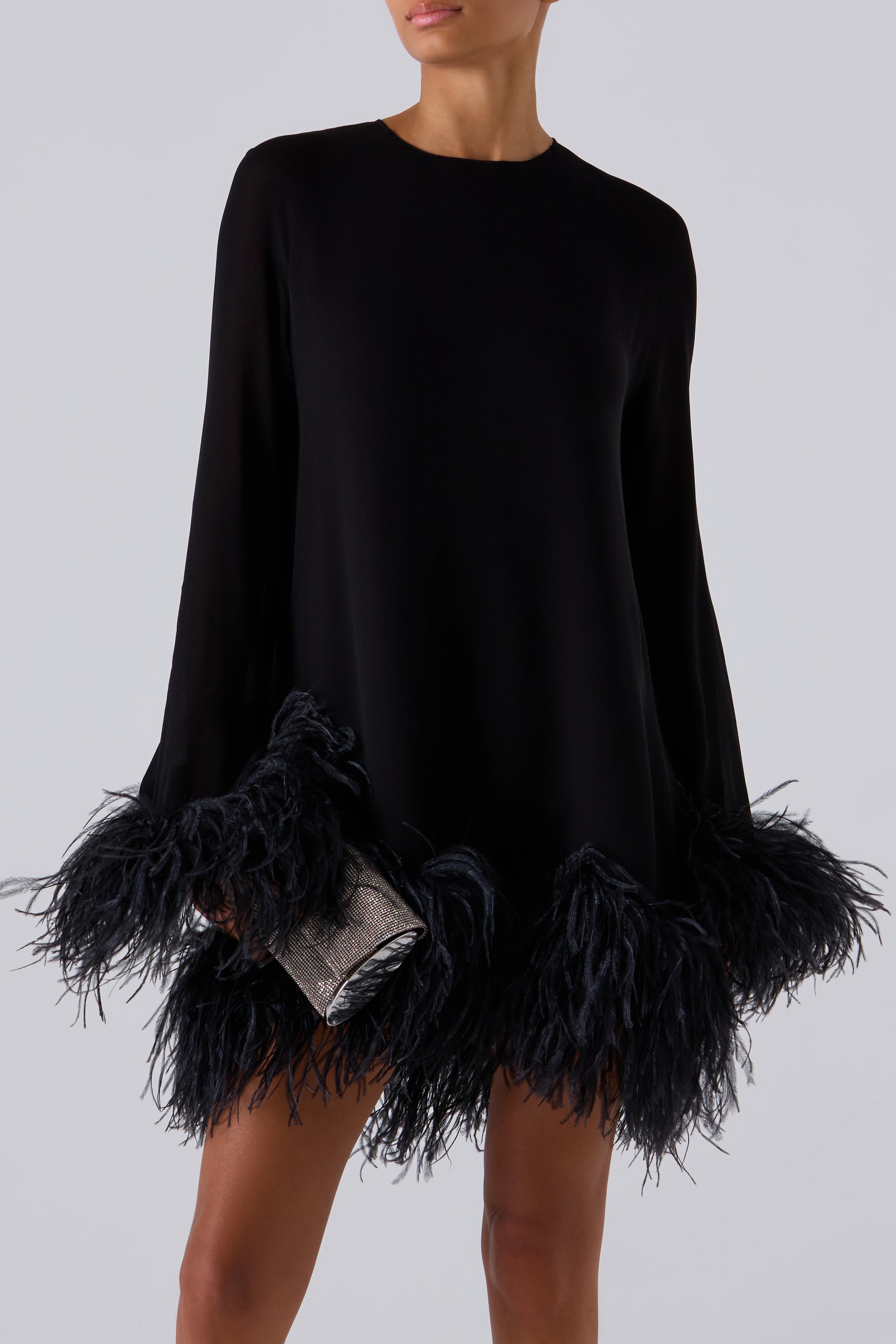 16arlington black feather dress Hodi Mini Size:Child-8 Crafted in a rich Le Stretch Modal Twist-Front Ruched Backless