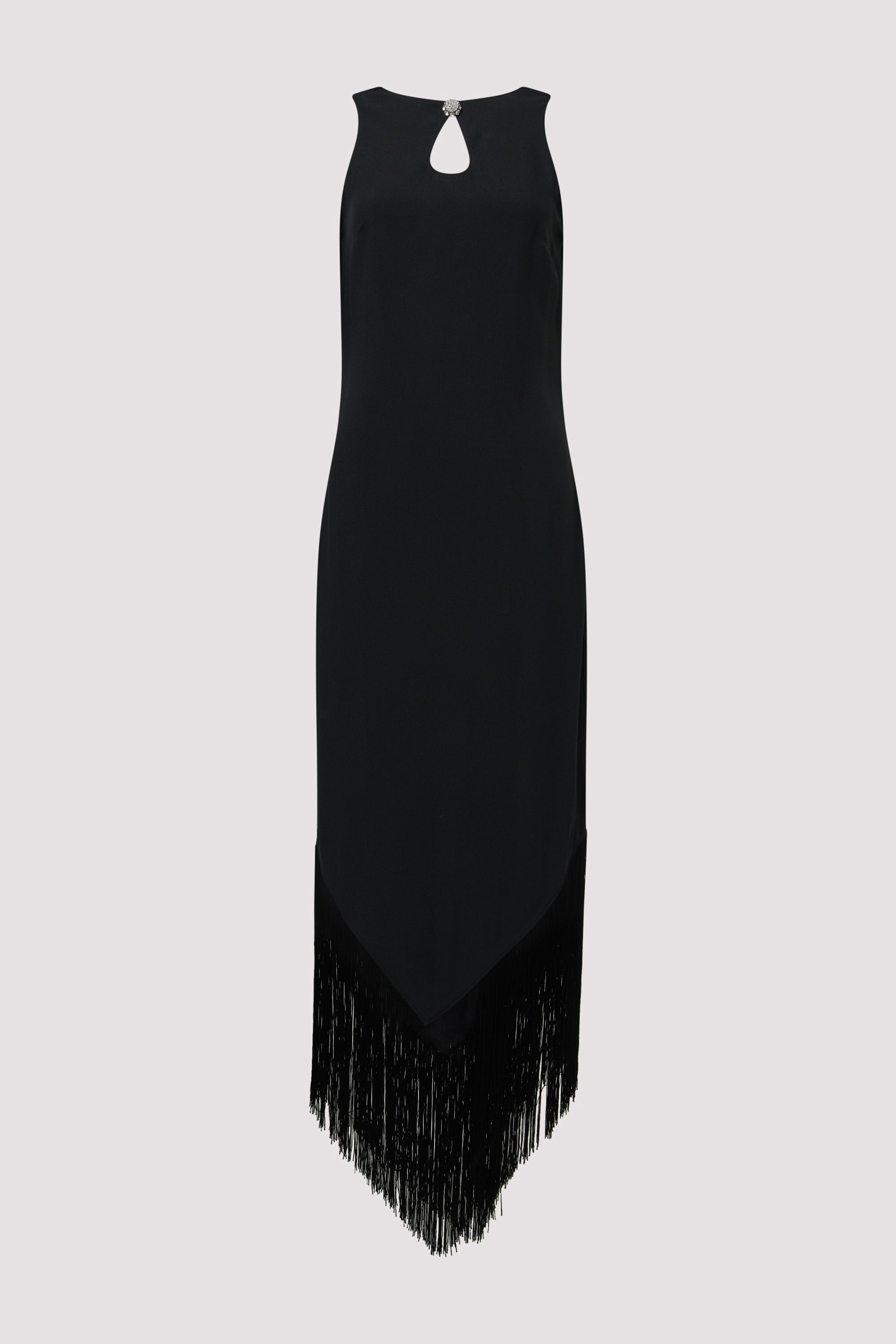 black midi dress with white trim Taller Marmo Black Taormina Midi Dress