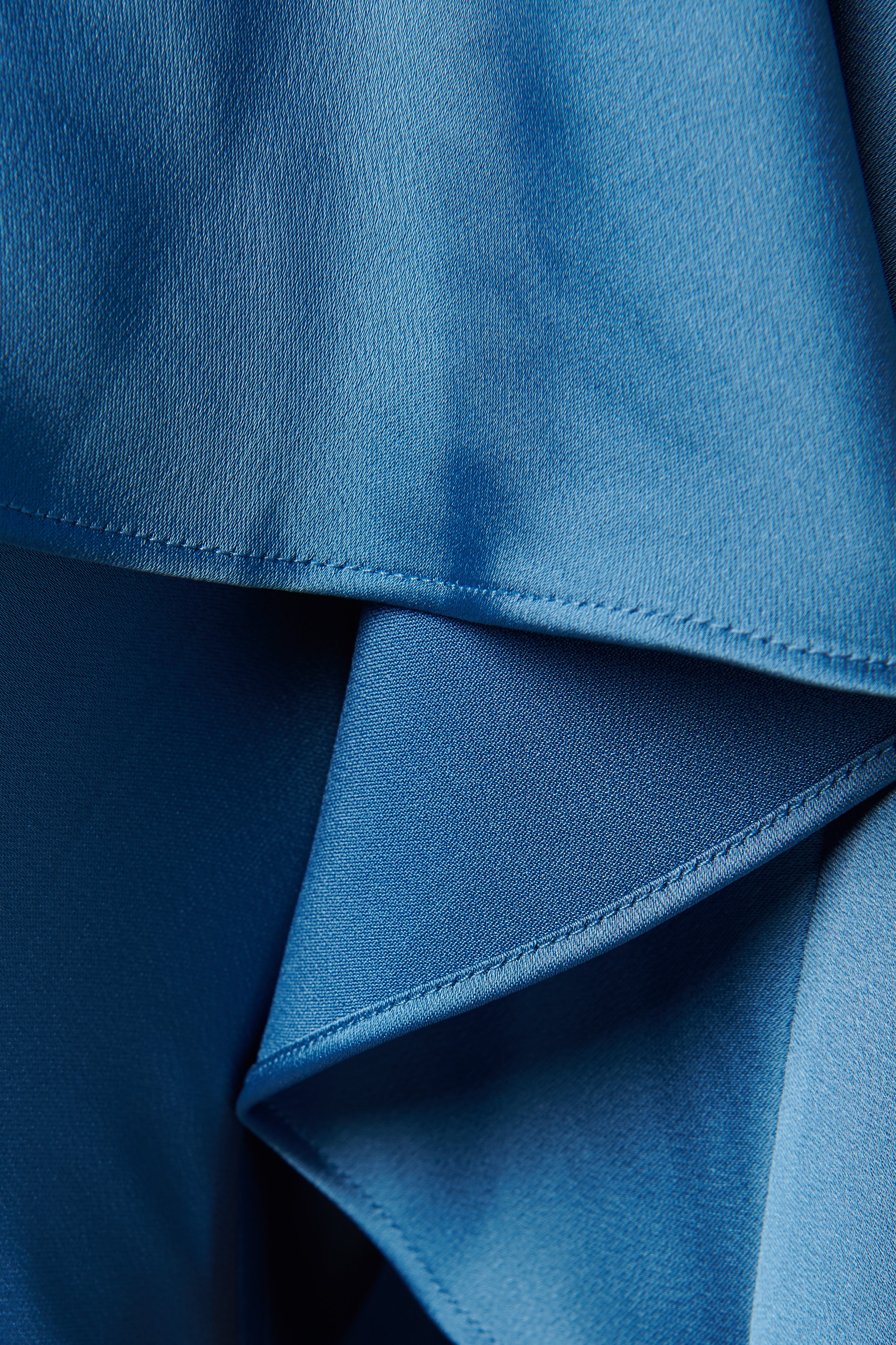 Simkhai Blue Izel Cape Gown