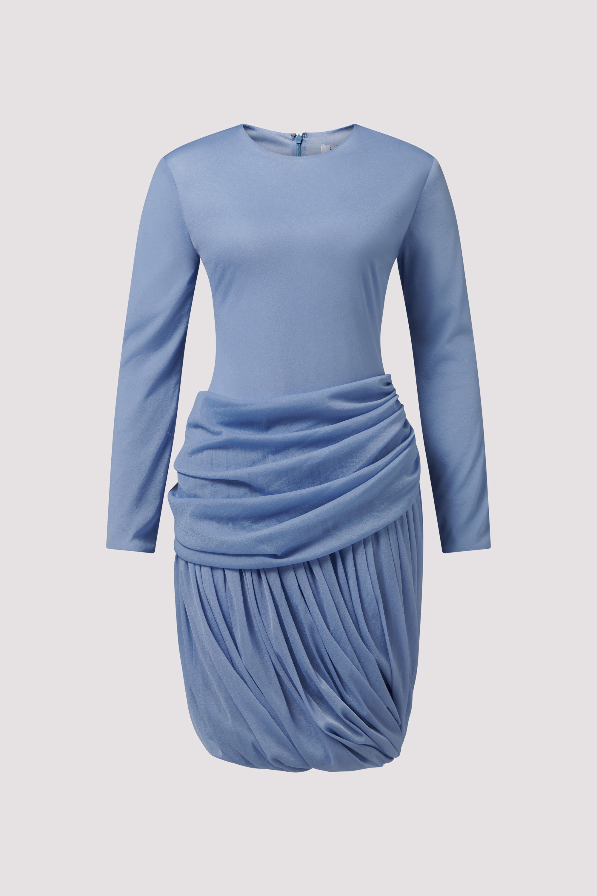 abadia knit dresses Blue Twisted Mini Dress Sleeveless