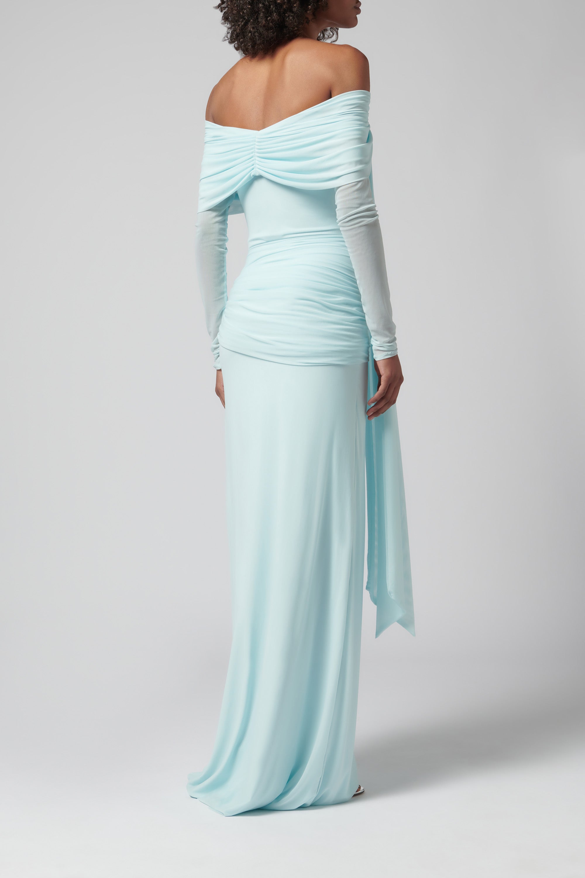 deme by gabriella dress Blue Heloise Maxi Maternity Dresses | Nordstrom adorned with flared mesh BIS-12-12-25 Color:LIPSTICK