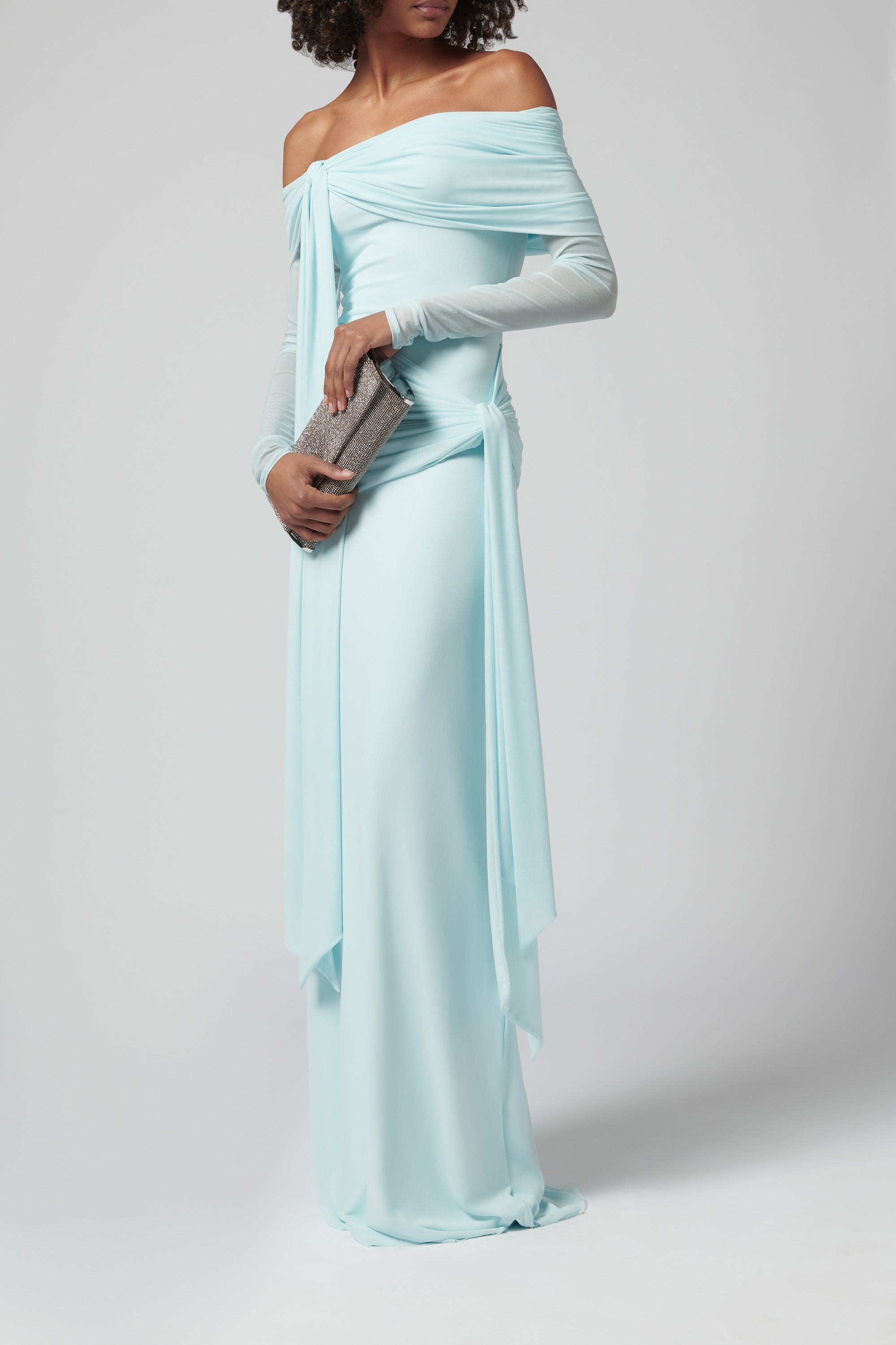 white christmas dresses Deme by Gabriella Blue Heloise Maxi Dress Blue / L