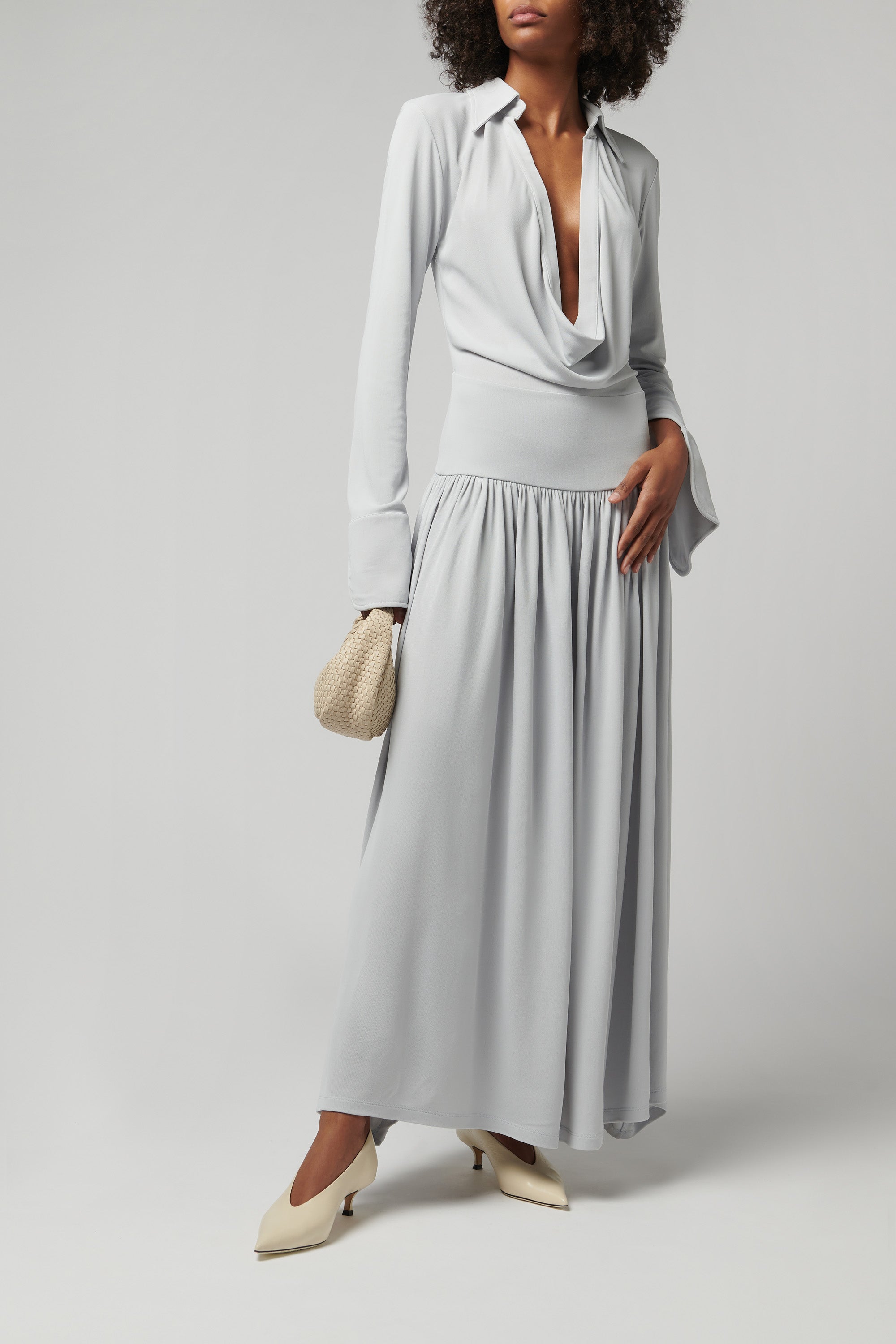 Aya Muse Light Blue Mer Maxi Dress Aya Muse Light Blue Mer Maxi Dress