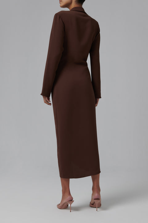 Brown Simone Shirt Dress