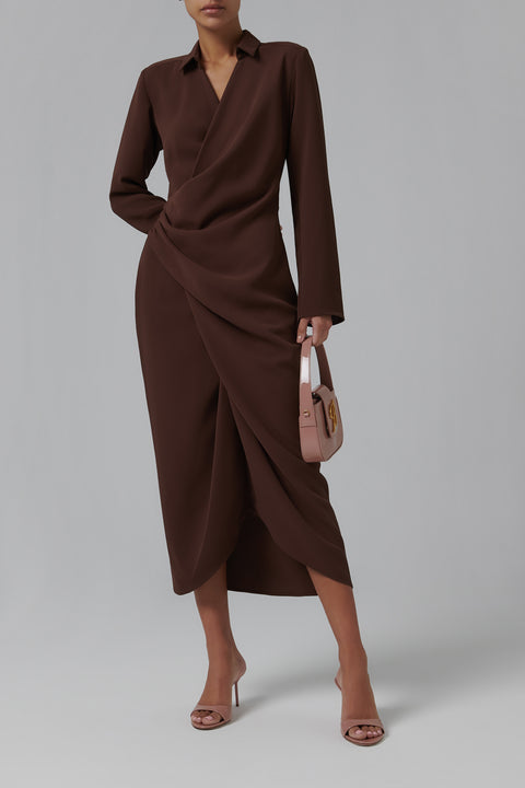 Brown Simone Shirt Dress