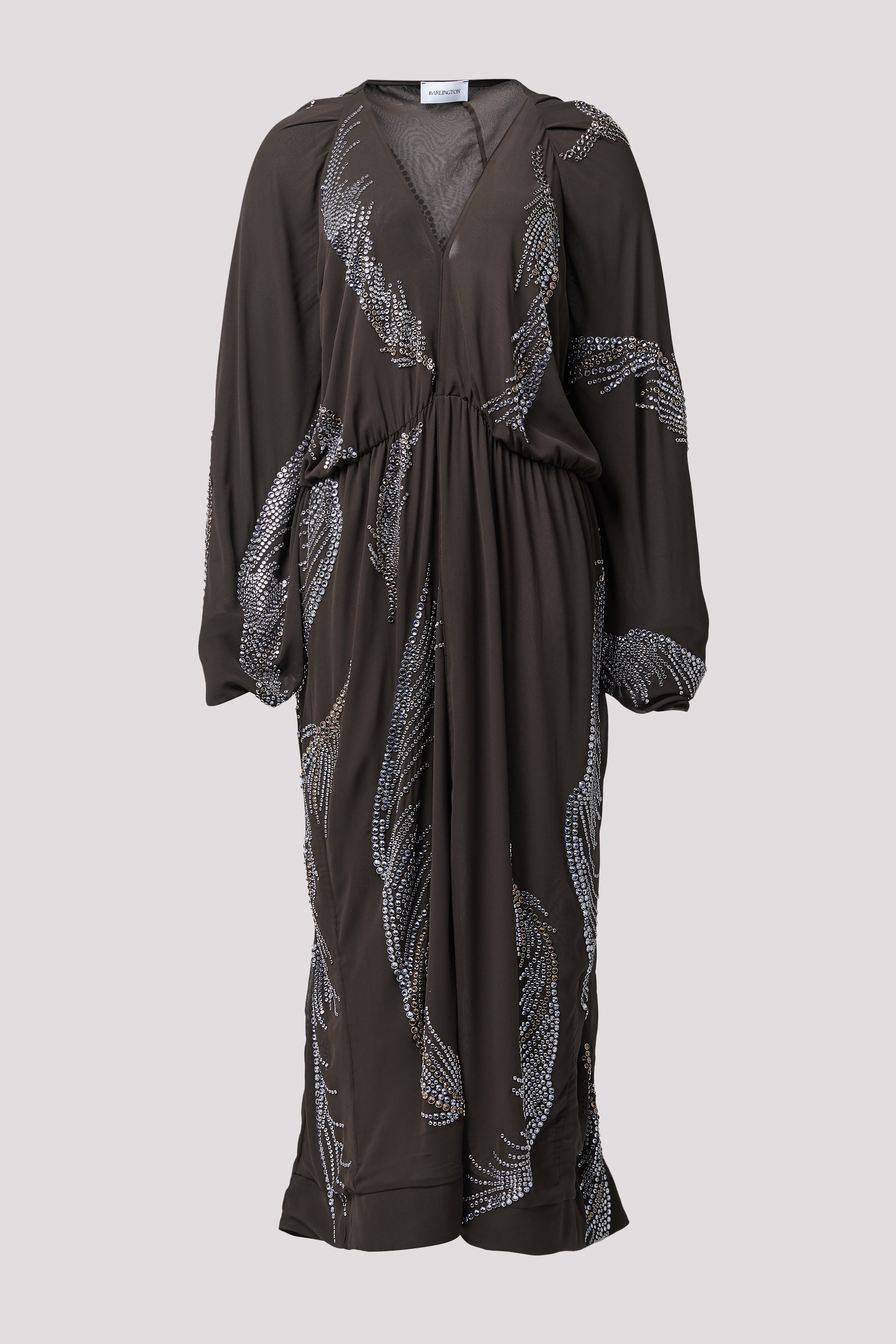 16Arlington Brown Silas Midi Dress