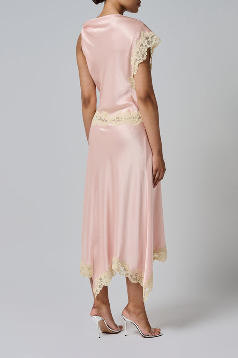 Pink Asymmetric Dress