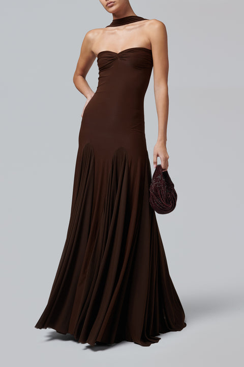 Brown Berta Gown
