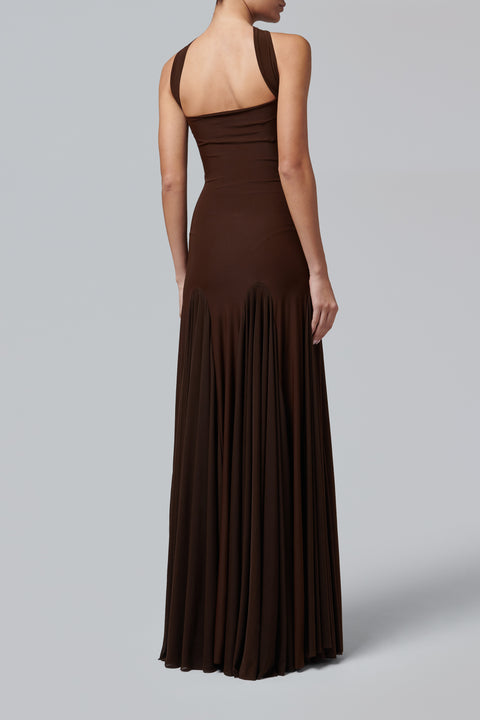 Brown Berta Gown