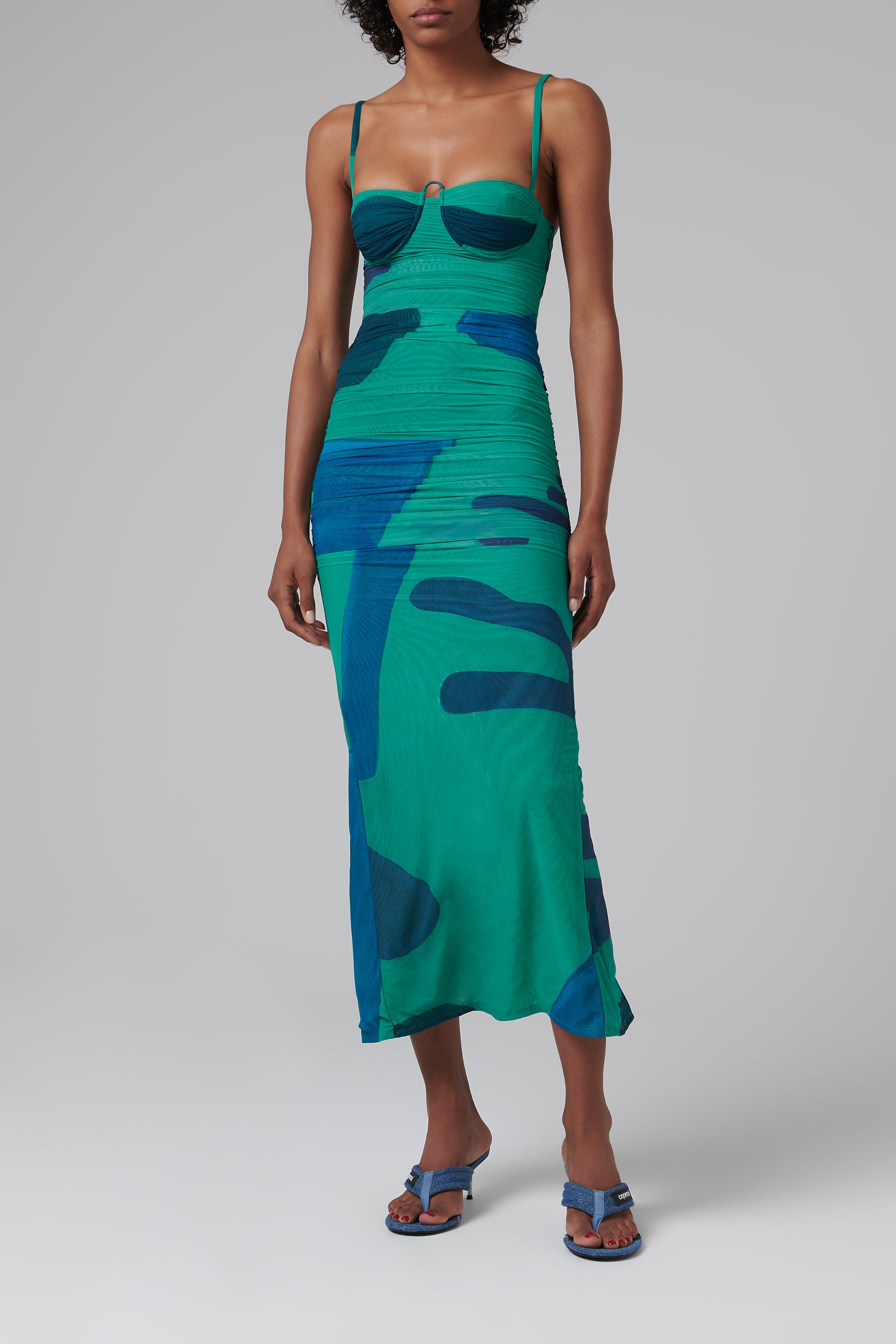 frankie midi dress SIR. Green Frankie Midi Dress