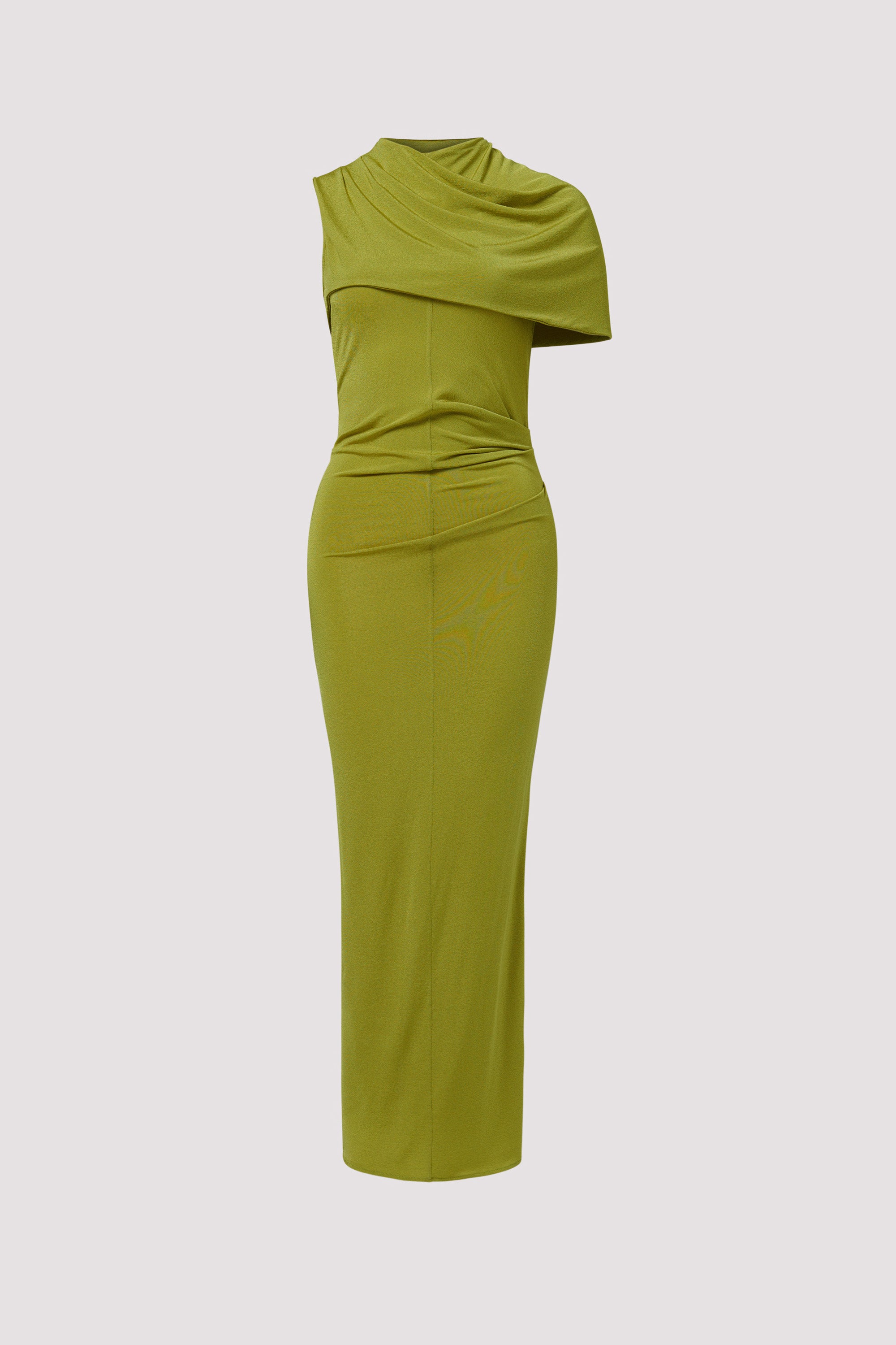 Magda Butrym Green Off-Shoulder Mide Dress Green / (FR)38 Magda Butrym Green Off-Shoulder Mide Dress Green / (FR)38