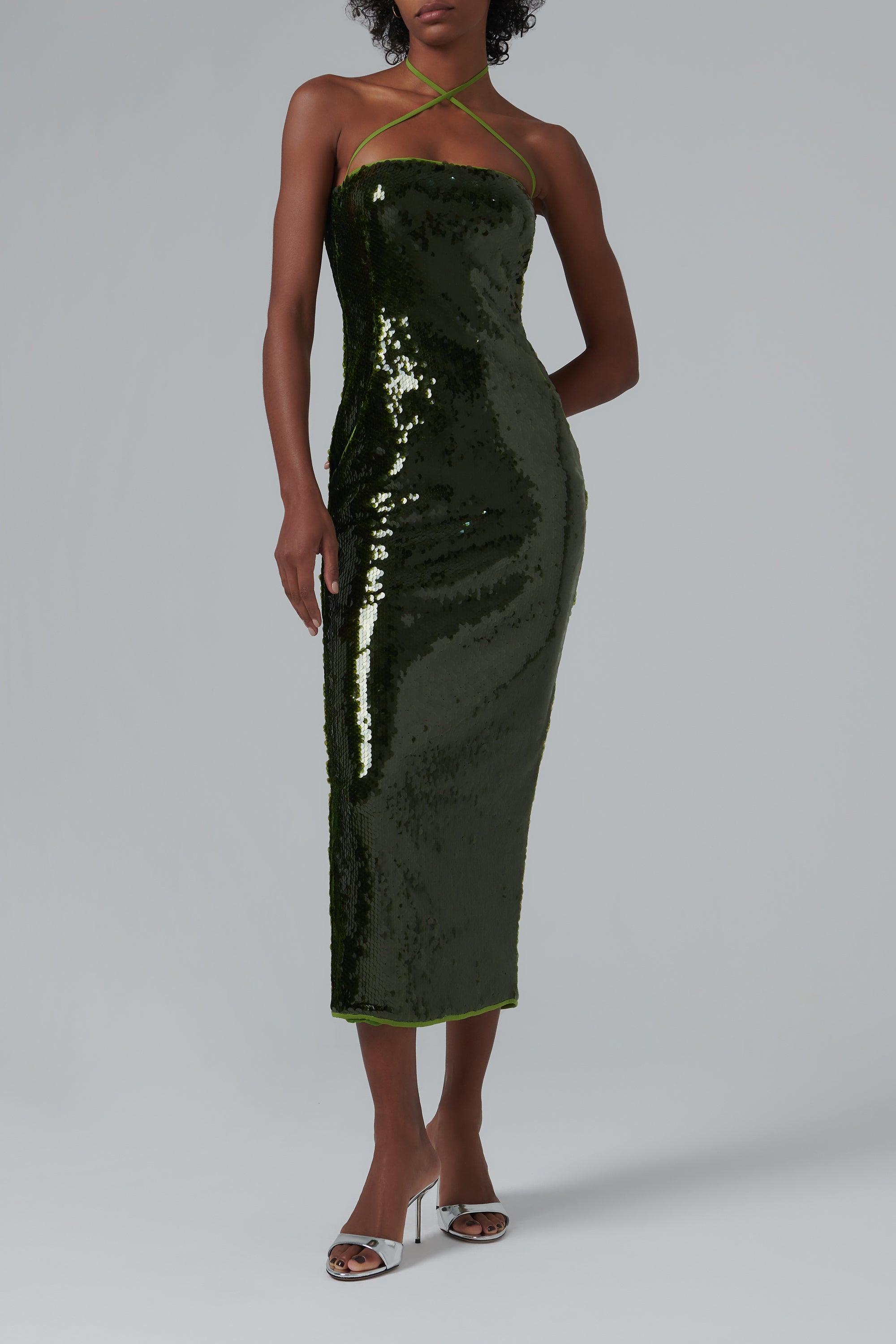 Audrey Sequin Midi Dress Audrey Sequin Midi Dress