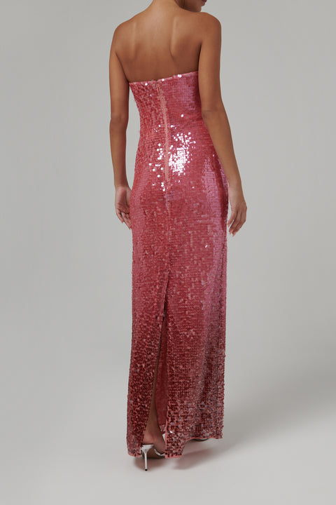 Pink Sequin Leilani Gown