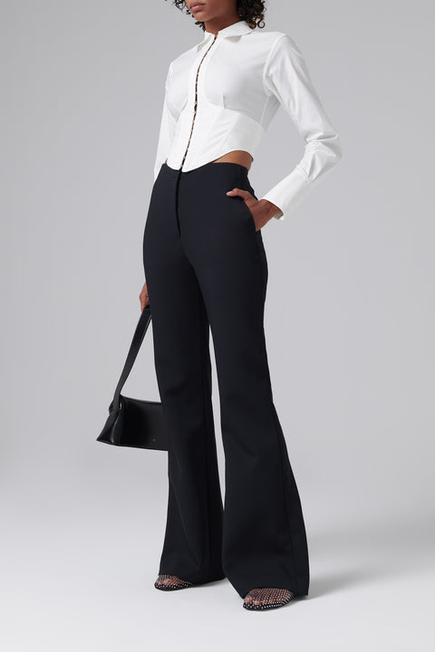 Black Kenna Slim-Leg Pants