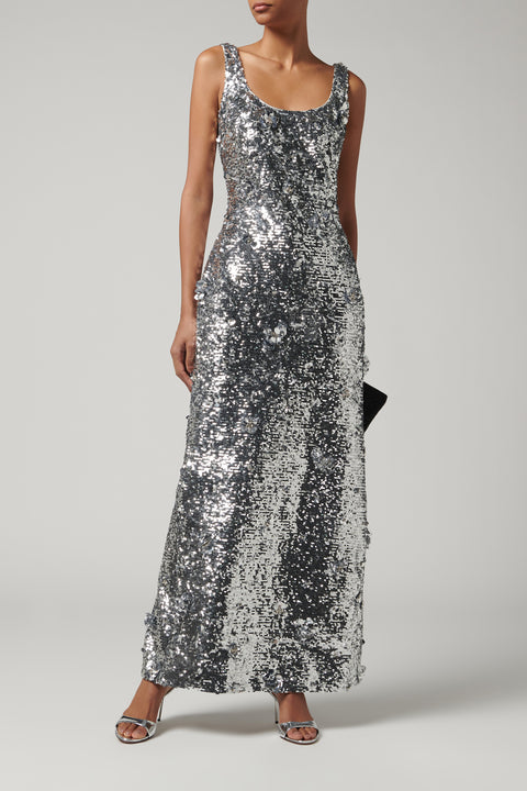 Silver Tindra Gown