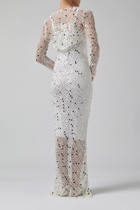 Silver Vera Embellished Dress And Shrug