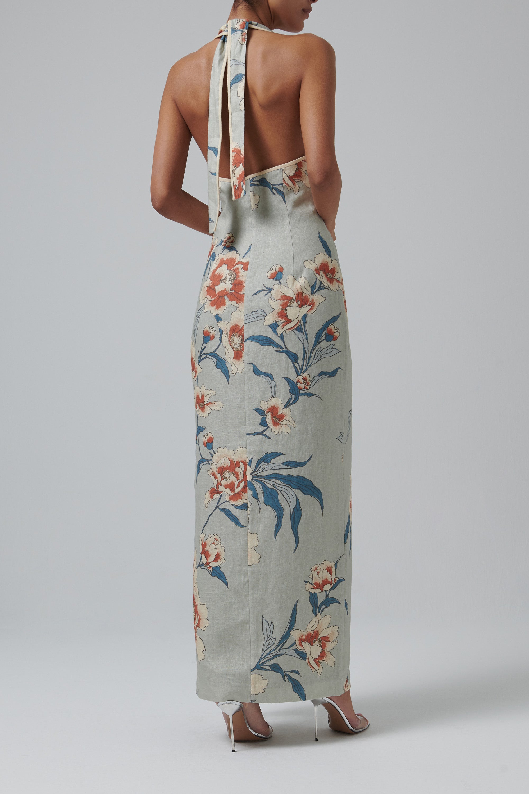 chinese dress ladies Sir. Multicoloured Roisin Halter Midi Dress