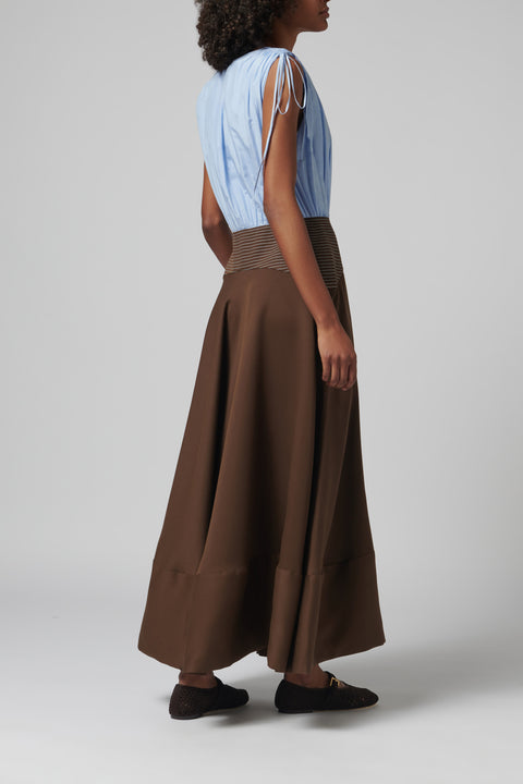 Blue and Brown Nuri Dress
