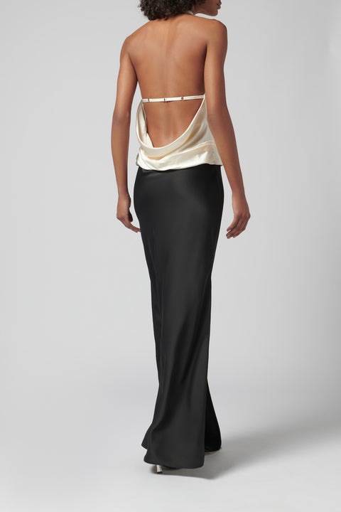 Black and White Ayla Maxi Dress