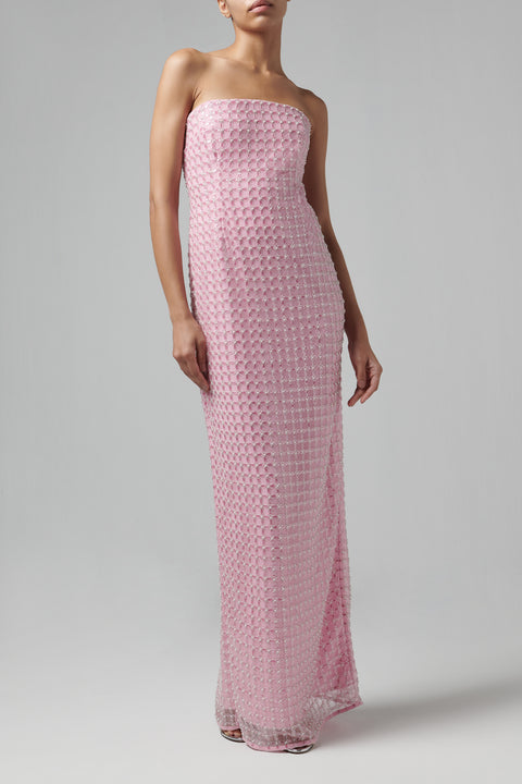 Pink Reign Strapless Gown