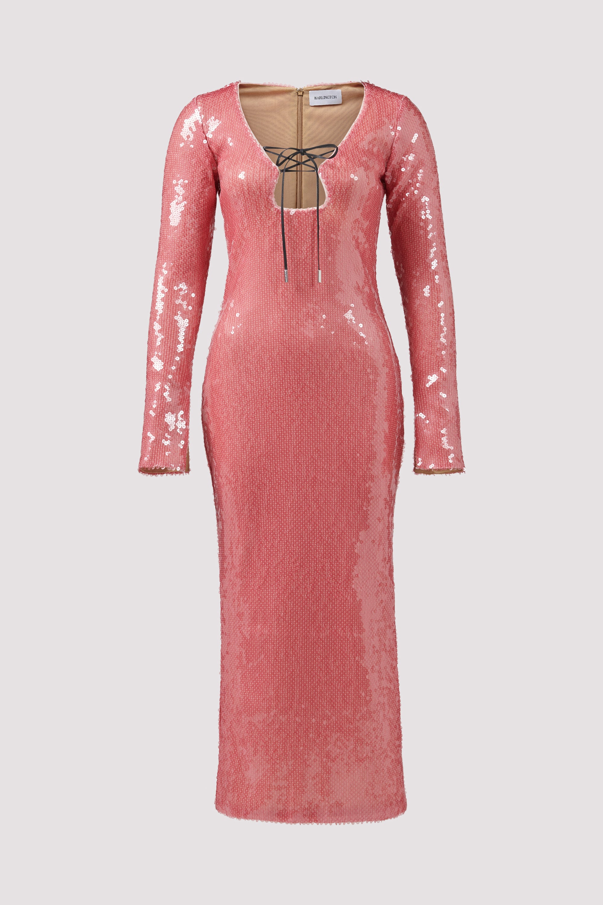 16arlington solaria mini dress 16Arlington Pink Solaria Midi Dress Pink / UK12