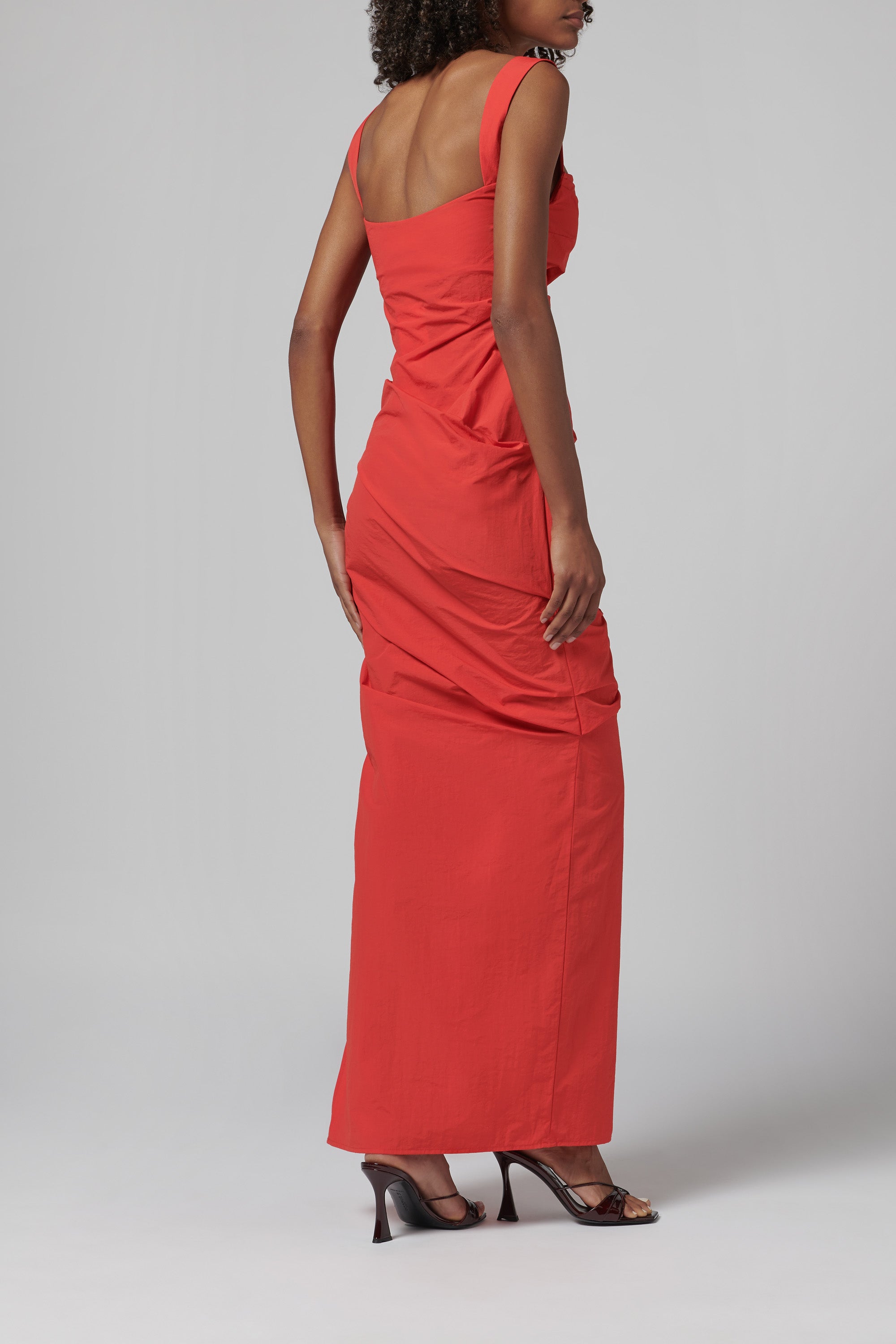 Paris Georgia Red Raf Midi Dress