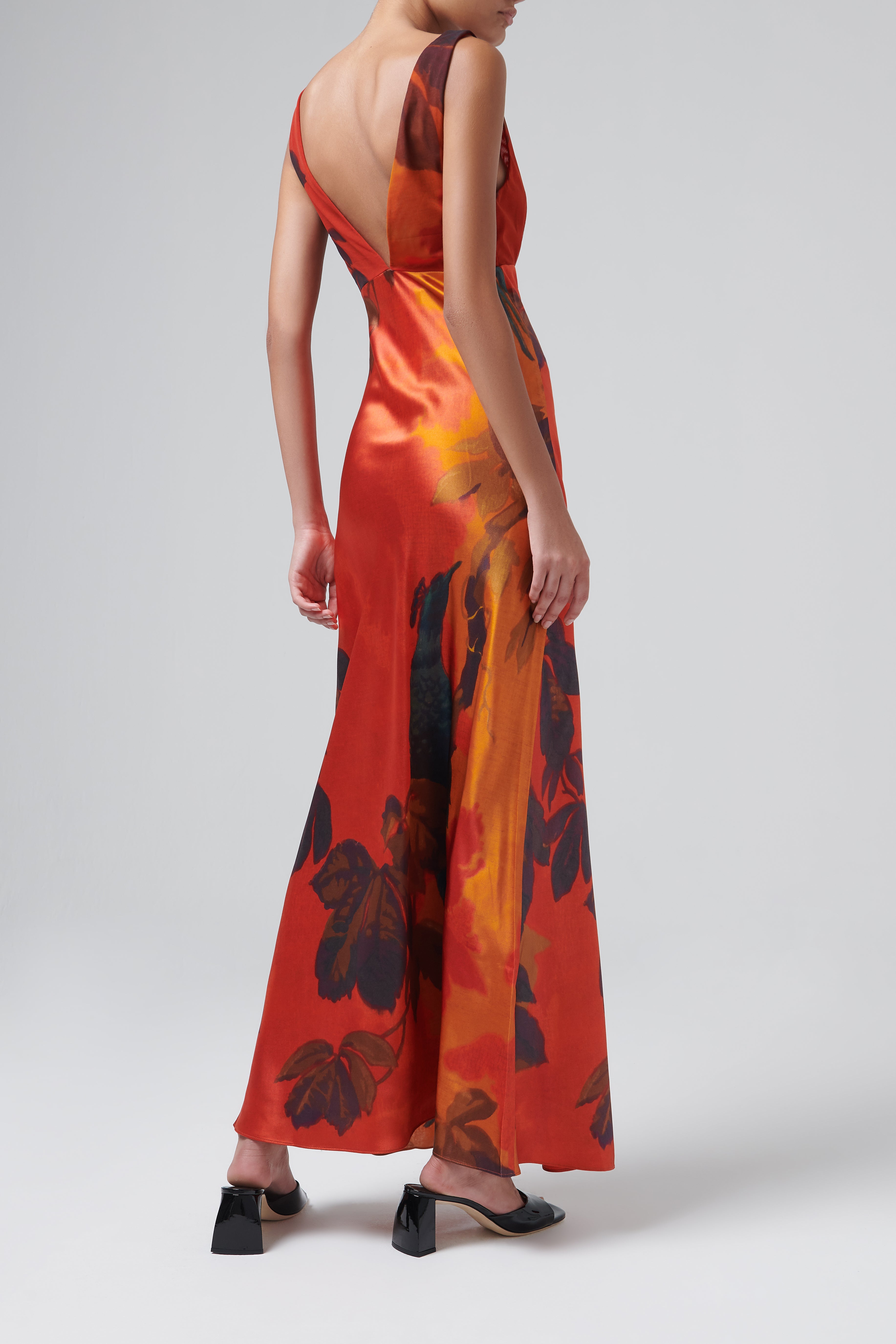 Red Lush V Neck Slip Dress