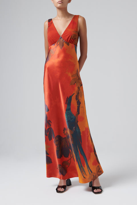 Red Lush V Neck Slip Dress