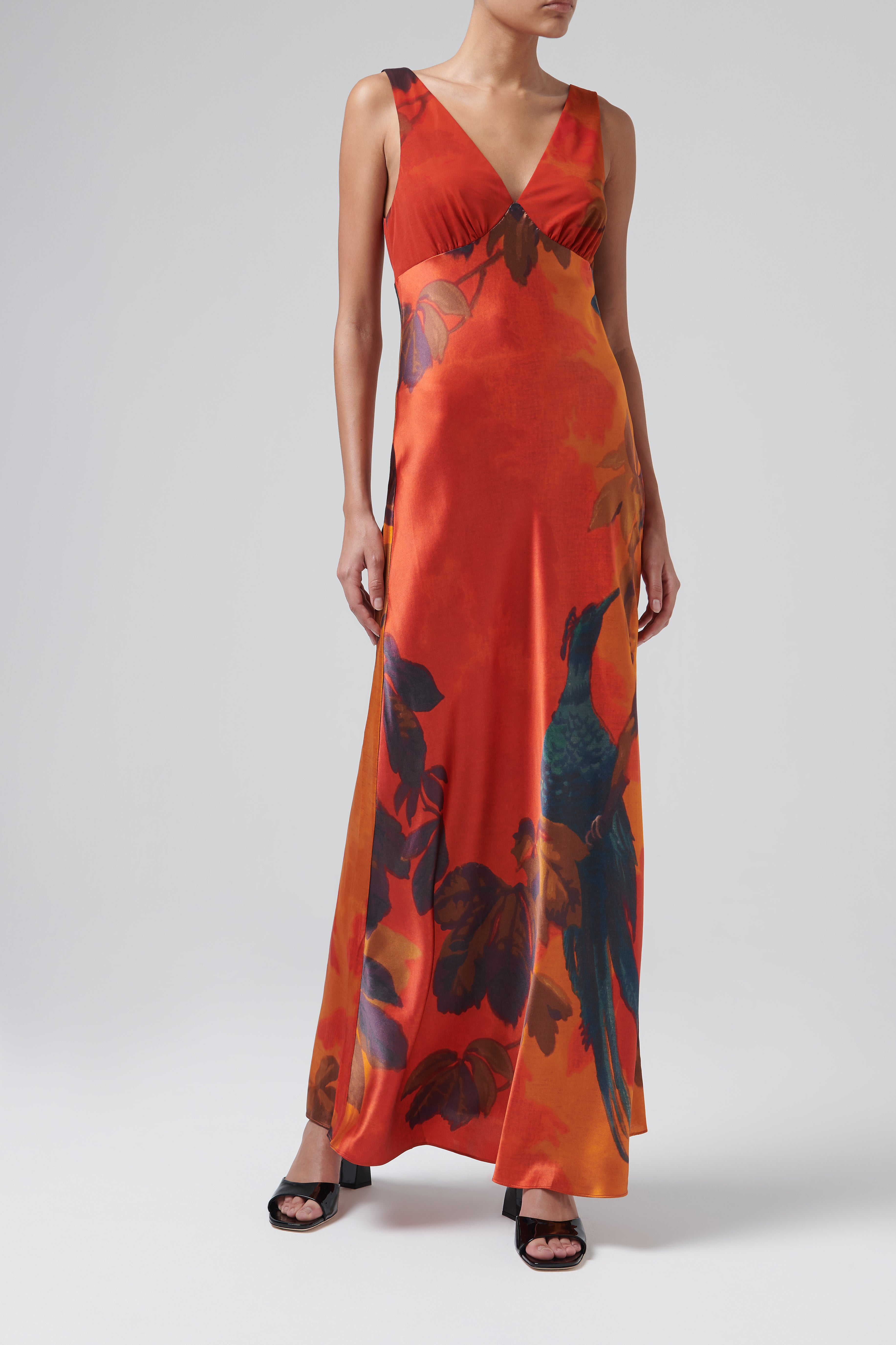 Red Lush V Neck Slip Dress
