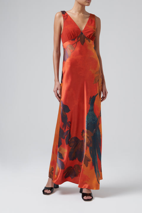 Red Lush V Neck Slip Dress