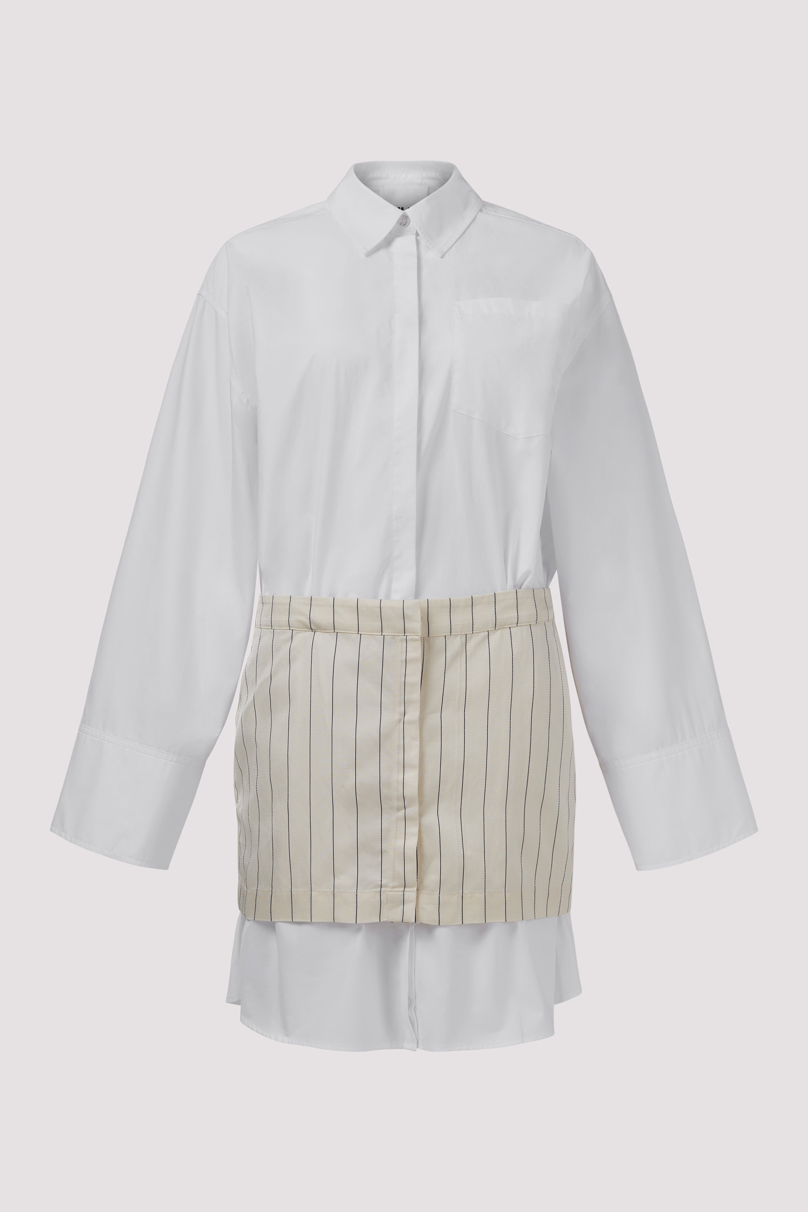 REMAIN Birger Christensen White Layered Suiting Dress