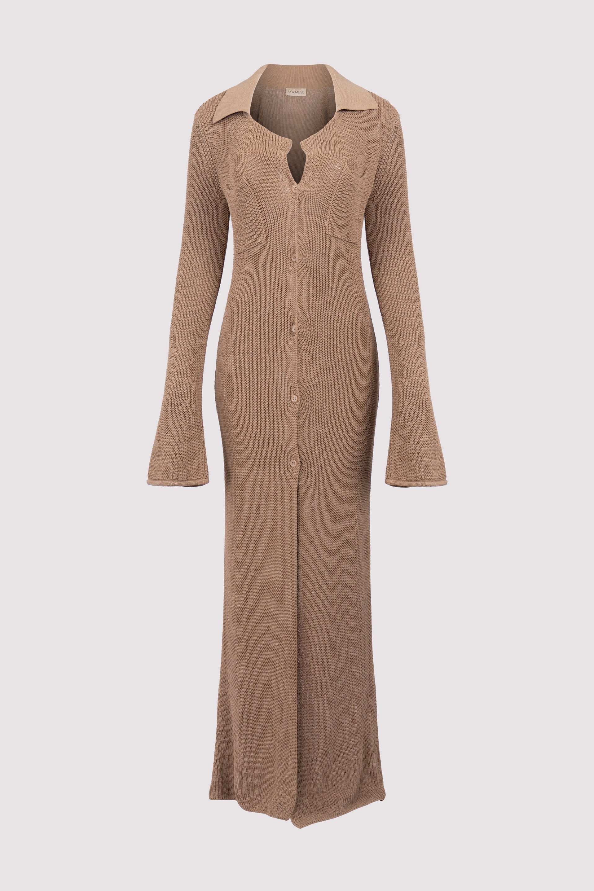 Aya Muse Brown Agos Long Cardigan Aya Muse Brown Agos Long Cardigan