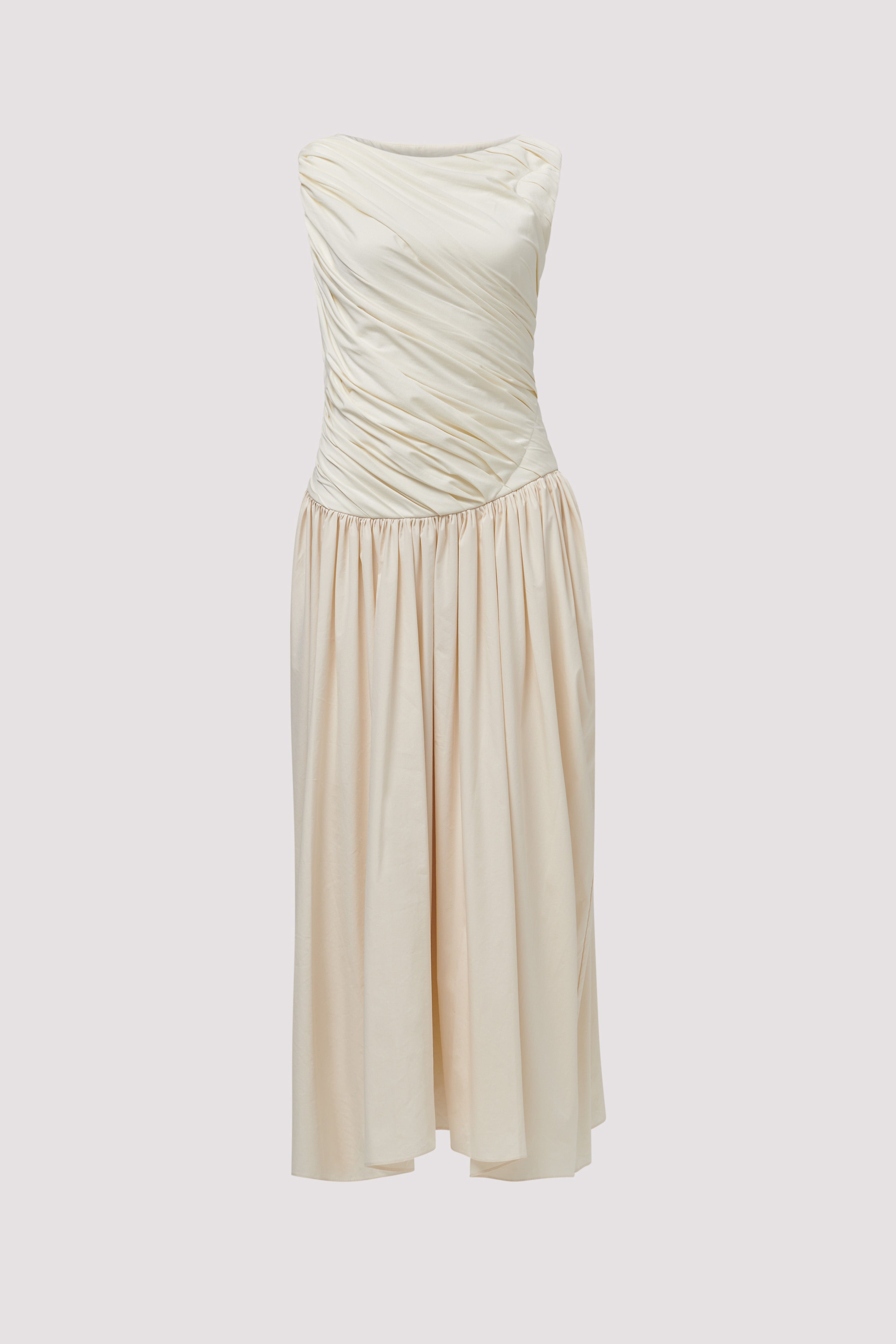Abadia White Ora Midi Dress Abadia White Ora Midi Dress