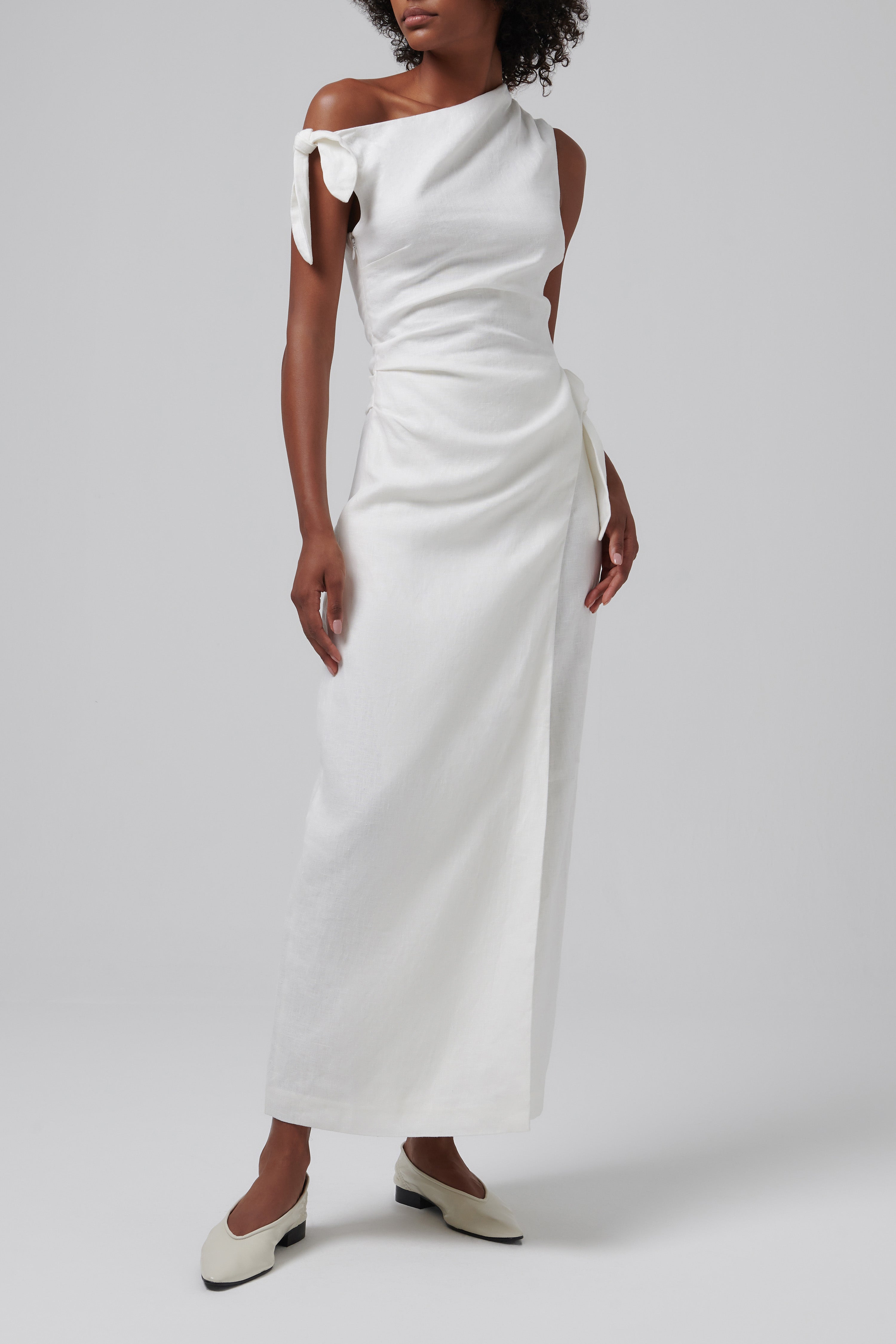 SIR. Tamara Tie Midi Dress | White | Size 1 | Shopbop SIR. Tamara Tie Midi Dress | White | Size 1 | Shopbop